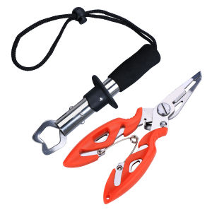 Fishing Accessories Multifunction Fishing Lure Pliers 304 Stainless Steel Fish Lip Gripper Grip Set Fishing Tackle Tool Fishing Line Cutter Fishing Clamp Fishing Controller Fish Catch Equipment