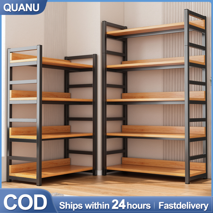 QUANU 4/5/6 Layer Store & Warehouse Rak Besi Serbaguna Display Shelf ...