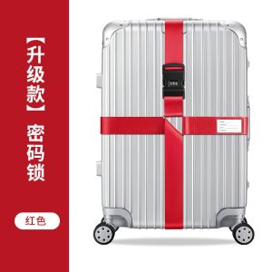 SG【READY STOCK】 TSA Customs Lock Luggage Cross   Thicken Luggage Cross Straps Length Adjustable Luggage  Strap Seat Belt Strapping Straps [More Colours]  TSA Travel Colour Cross Luggage Strap Belt Strap Belt 20"to 34" With Password  Digital Lock Cross