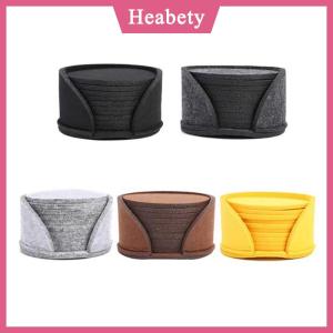 Heabety 10 cái bộ tròn cảm thấy đế lót ly bàn ăn bảo vệ đế lót ly chịu nhiệt cà phê trà nóng uống cốc placemats