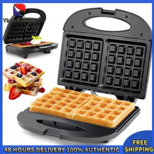 Vktech Multi-function Waffle Maker for Belgian and Snack Waffles with Anti-scalding Design and Non-stick Plate