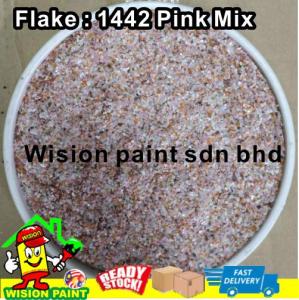 epoxy flake coating ( pink mix ) FLAKE ONLY for powder anti-slip toilet floor
