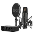 RODE NT1 Large-Diaphragm Cardioid Condenser Microphone + AI-1 USB-C Audio Interface Complete Studio Kit Set Bundle with SM6 Shockmount and XLR Cable | JG Superstore. 