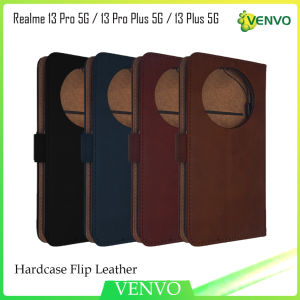 VENVO - VV34 Hardcase Flip Leather Realme 13 Pro 5G 13 Pro Plus 5G 13 Plus 5G