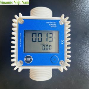 Đồng hồ đo lưu lượng kỹ thuật số dùng cho chất lỏng nước dầu nhiên liệu DN25. Cảm biến lưu lượng bền đẹp