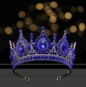Bride Luxury Crown Rhinestone Tiara for Women Sparkling Bridal Headpiece Parties Birthdays Wedding Formal Events