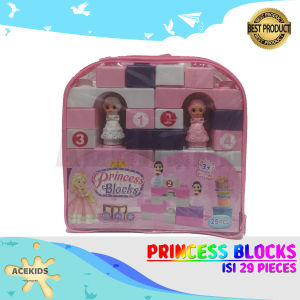 Mainan Bloks Edukasi Balok Susun Anak Princess Block Boneka Isi 29 - 207-15W