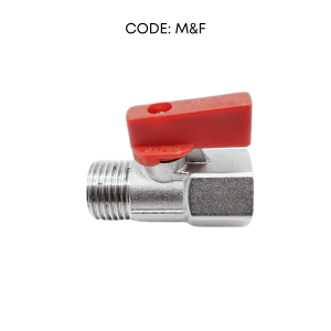 DLM 1/2 BRASS MINI BALL VALVE-M&F M&M F&F