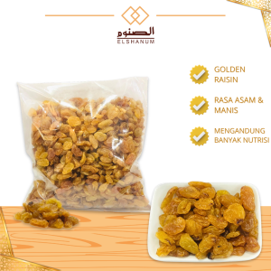Kismis Golden Raisin 100gr / Kismis Asam Manis / Kismis Arab / Kismis Anggur / Kismis Untuk Kue /SHABANI STORE