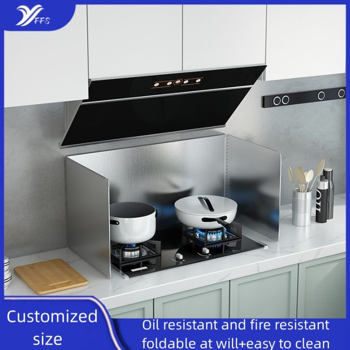 Stainless Steel Oil Baffle Kitchen Gas Stove Cooking Oil Splash