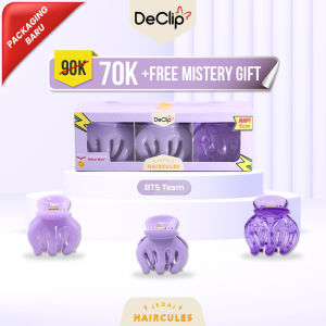 Jedai Haircules Declip Original Gigi 5 ukuran 5cm Warna BTS Team (isi 3pcs)