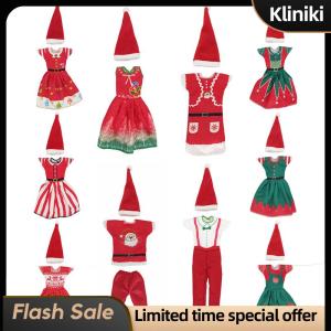 [Kliniki] Fashion Christmas Dress Outfit Dress Hats for 11 inch 30cm Doll Clothes for Doll Accessories