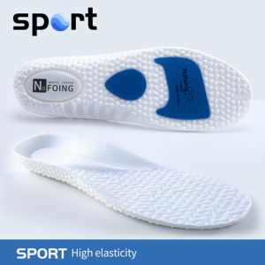 High Elasticity Memory Sponge Sports Insole Men Women Shoe Pads Silicone Shock Absorption Soft Insoles Arch Support Care Cushion