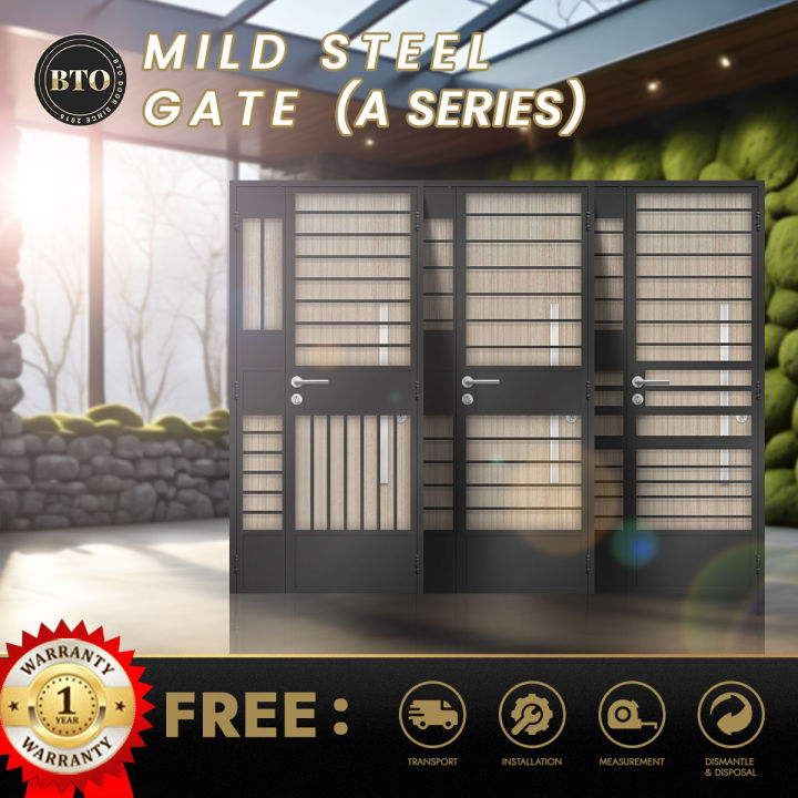 Mild Steel Main Gate, HDB Gate, BTO Resale Gate, A Series - BTO Door ...