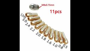 LDIES Drill 11pcs/Set Power Tool Brass Collet Chuck Rotary Tool Accessories Machine Polishing Engraver Electric 5H2K9