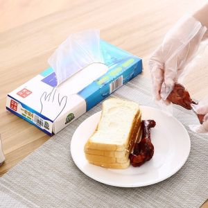 Hộp 200 đôi bao tay Nilon nấu đồ ăn nấu thực phẩm đồ uống Dùng 1 Lần Phukienprocare