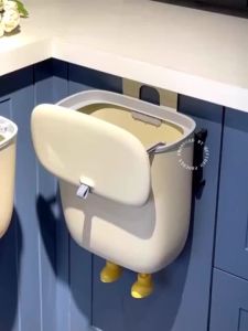 廚房垃圾桶 垃圾桶 帶蓋垃圾桶 客廳垃圾桶 臥室浴室垃圾筒 Kitchen Trash Can Household Toilet Trash Can with Lid Living Room Trash Can Bedroom Bathroom Trash Can