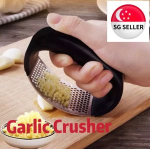 [SG SELLER] Stainless Steel Manual Garlic Press Crusher Squeezer Tool Masher Kitchen Tools