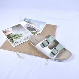 Christian Bale ALICE Sandal Selop Wanita Kekinian Sandal Flat Kasual Cewek Birken Gesper Terbaru