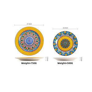 ชุดจานชุดดินเนอร์เซรามิก OMK Havana 8.8นิ้ว11นิ้ว