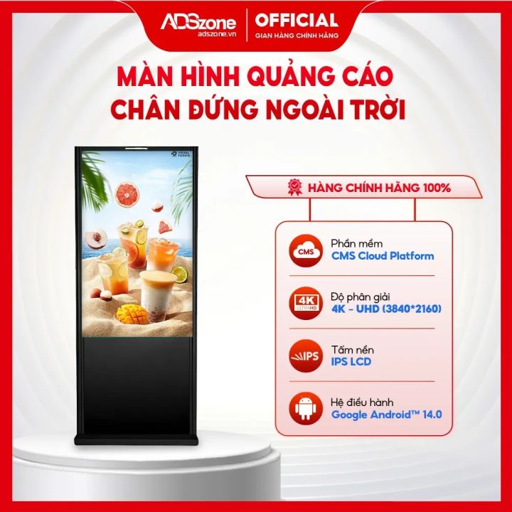 Màn Hình Quảng Cáo Chân Đứng Ngoài Trời – 4K – Độ Sáng Cao – Digital ...