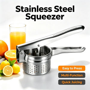 Fruit Press Juicer Stainless Steel Citrus Juicer Hand Press Heavy Duty Squeezer Versatile for Juicing Kitchen Gadget