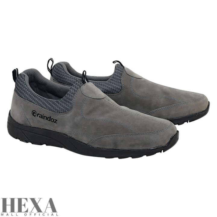 Sepatu Slip On Sneakers Pria Suede Slop Selop Cowok Tanpa Tali