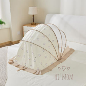 Màn chụp cho bé gấp gọn KidsWorld mùng chụp cho bé chống muỗi dùng cho giường và nôi cũi phong cách Hàn Quốc che chắn cho bé ngủ ngon