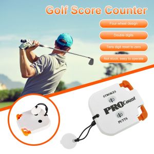 Ruo R Mini Tiện Dụng Golf Scorer dụng cụ hỗ trợ huấn luyện chơi golf Với Keyring Hai Chữ Số Hai Chữ Số Ghi Bàn Thủ Môn Golf Shot Đếm Đột Quỵ Putt Máy đếm bàn thắng Golf Đếm Với Keychain