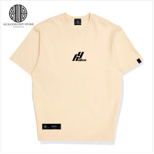 HUB CONCEPT STORE | HUBCO EMBROIDERY 230GSM OVERSAIZ TEE (BEIGE/PUTIH)