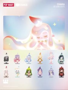 POPMART CHAKA Light Sprite Series Figures pop mart chaka blind collection action figure decorative gift toy