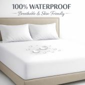 (SG STOCK) Waterproof Mattress Protector Fitted Bedsheet Mattress Cover Bed Cover