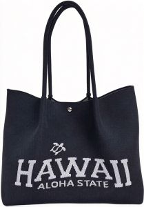 Túi tote dệt họa tiết hoa Hawaii mới túi xách tay đeo vai bằng polyester nhẹ túi thường ngày đa năng cho nữ