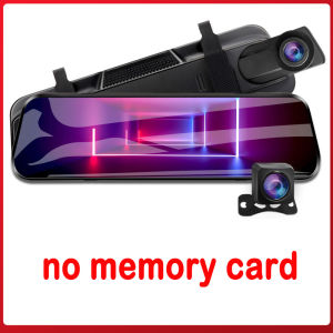9.66 Inch Dashcam for car front and rear night vision Streaming Media Full-Screen Touching HD 1080P Rear view mirror dashcam Dual lens With Night vision