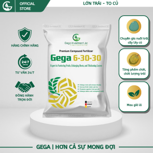 Phân bón nuôi trái to củ to GEGA 6-30-30 củ trái chắc nặng tròn đều tăng chất lượng nông sản 250gr