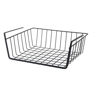 Universal Under Table Storage Basket LargeCapacity Desk Storage Rack Space Saving Hanging Net Basket