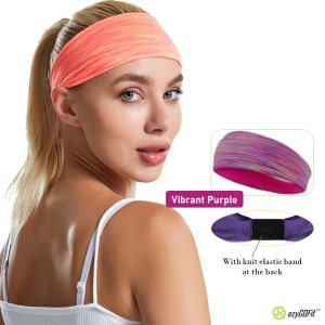 ezyGOFit Sports Headband for Women Men Adults - Elastic Non Slip Wicking Head Band for Exercise Cycling Shower Face Wash