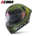 ZEBRA YM-611 Motorcycle Helmets MAX Full Face Motor Helmet Dual Visor. 