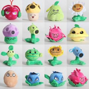 1pcs 10-14cm Plants vs Zombies Plush Toys PVZ Plants Plush Pendant Soft Stuffed Toys Doll for Children Kids Gifts