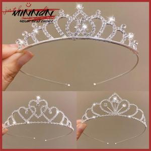 [minnan] Bride Crown Golden Wedding Hair Accessories Rhinestone Bride Wedding Tiaras And Crowns Headpiece Hair Ornament