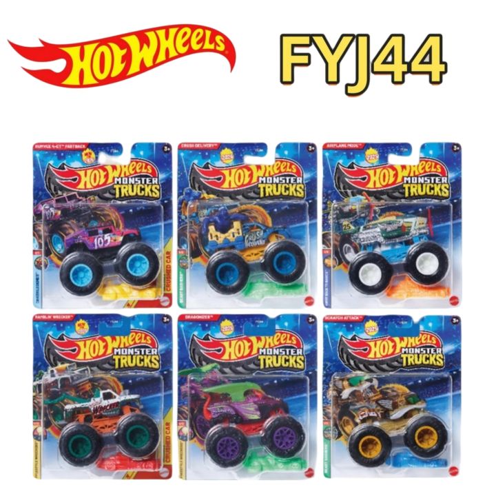 Hot Wheels Monster Trucks FYJ44 – 2025 25G Dino Pickup Xe địa