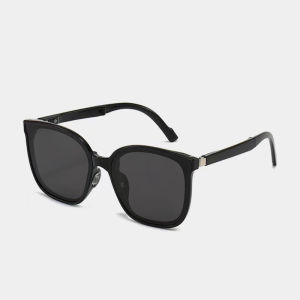 Folding Polarized Nose Pad Sunglasses Square Fashion Transparent Nosepiece Air Cushion Sunglasses