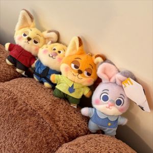 ZOOTOPIA Animal Plush Pendant Toy Doll Keychain Bag Ornaments Cute Judy Nick Fox Rabbit Kids Christmas Gifts
