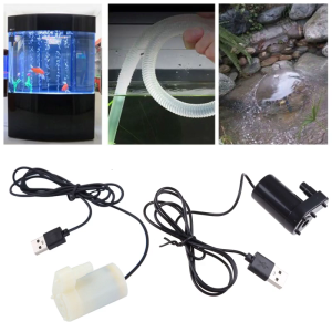Micro Mini Submersible Water Pump Fish Tanks Aquarium Usb Powered for DC 5V 2-3L