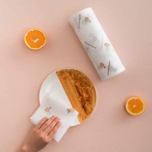 Cuộn Giấy Lau Đa Năng Cuộn Khăn Giấy Thấm Dầu Mỡ Nhà Bếp Có Thể Giặt Tái Sử Dụng Được