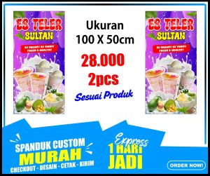 Banner ES TELER SULTAN Spanduk ES TELER SULTAN ukuran 50X100 cm / Banner ES TELER SULTAN Spanduk ES TELER SULTAN ukuran 50X100 cm