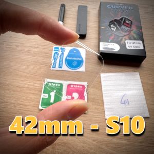 Kính cường lực keo UV cho Applewatch seri 11/10/9/8/7/6/5/4/3/2/1/SE - Fullsize 38/40/41/42/44/45/46/49mm