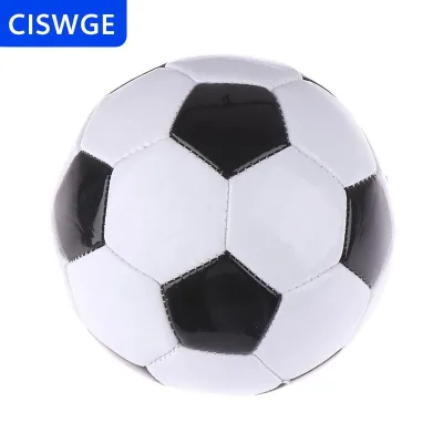 [COD] CISWGE 1PC trẻ em bóng đá bóng PVC Kích thước 2 cổ điển màu đen và trắng đào tạo quả bóng