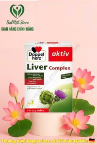 Viên uống bổ gan giải độc gan hạ men gan Doppelherz Aktiv Liver Complex 30 viên