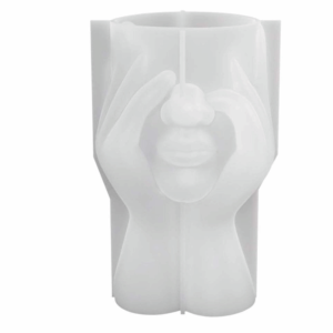 MISSLADY Abstract Silicone Vase Mold Half Face Face-Shaped Vase Molds Artistic Durable Flowerpot Mold Handcraft